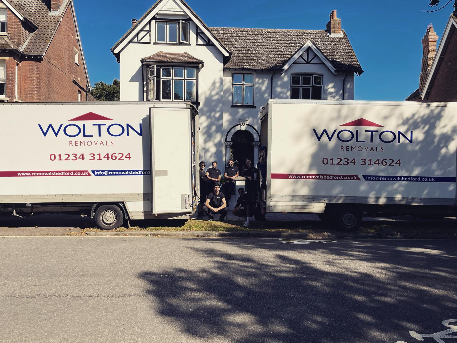 Wolton Removals trucks ready for your move in Bedford